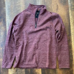 Banana Republic Men's Burgundy Zip-Up Sweater